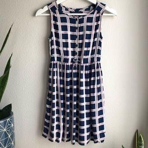 TOMMY HILFIGER Girls Grid Dress Size 8